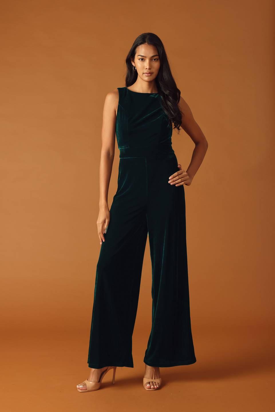 FINAL TOUCHES VELVET JUMPSUIT Flying Tomato