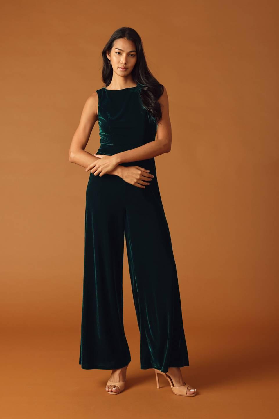 FINAL TOUCHES VELVET JUMPSUIT Flying Tomato
