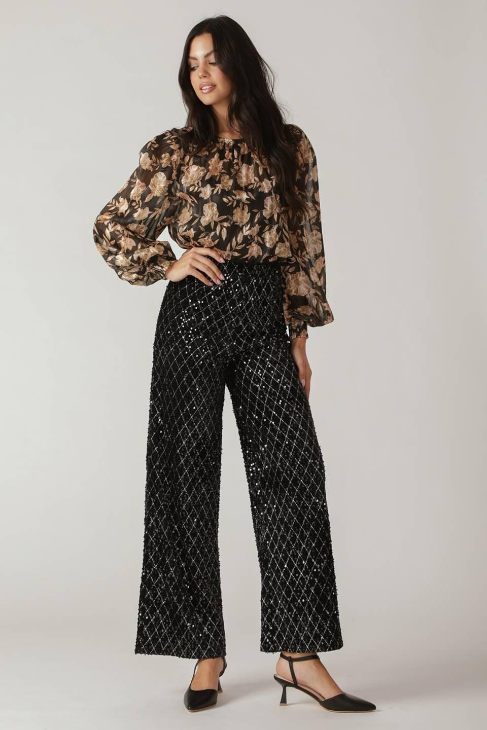 RUNNING OUT OF TIME SEQUIN PANTS Flying Tomato
