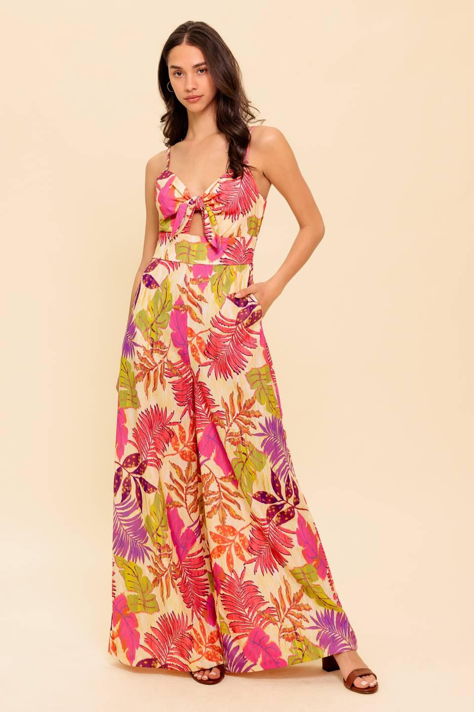 SAFE HAVEN PINK WOVEN JUMPSUIT Flying Tomato