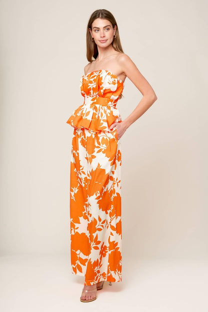 TIME FOR ORANGE TEA WOVEN PANTS Flying Tomato