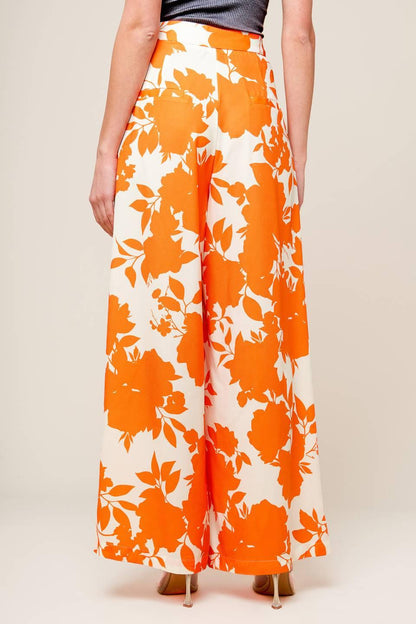 TIME FOR ORANGE TEA WOVEN PANTS Flying Tomato