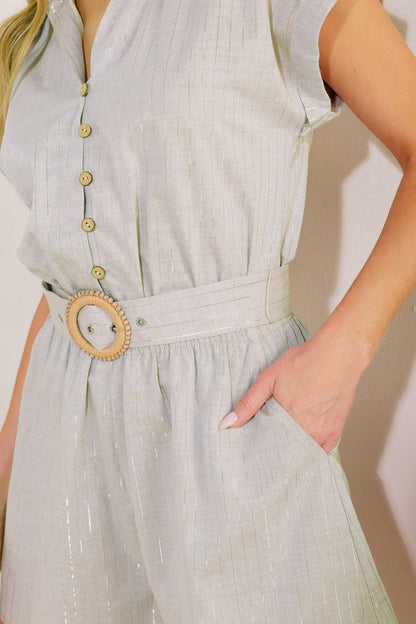 CALM REFLECTIONS WOVEN ROMPER Flying Tomato