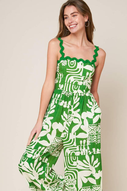 SIMPLY THE VIBE WOVEN JUMPSUIT Flying Tomato