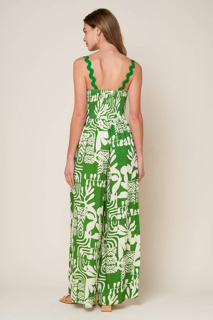 SIMPLY THE VIBE WOVEN JUMPSUIT Flying Tomato