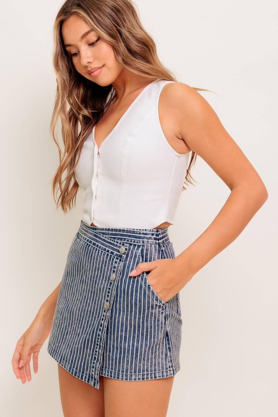 OCEAN BLISS DENIM SKORT Flying Tomato