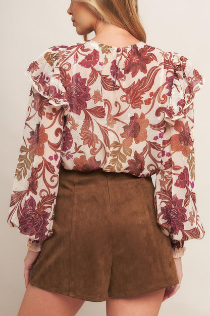 AUTUMN STARLET FAUX SUEDE SKORT Flying Tomato