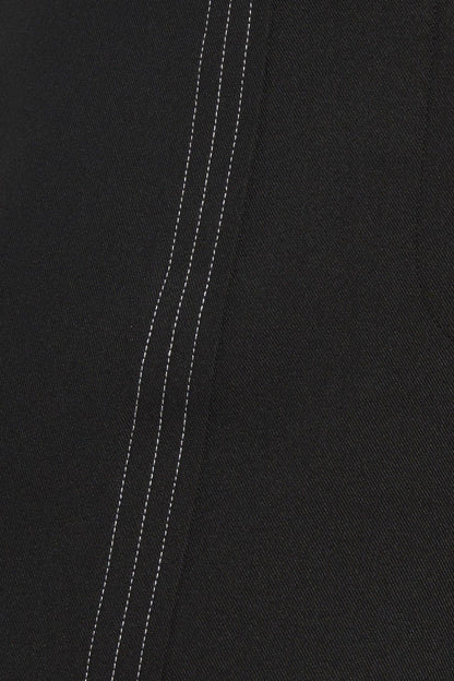 RUNWAY READY BLACK WOVEN WIDE LEG PANTS Flying Tomato