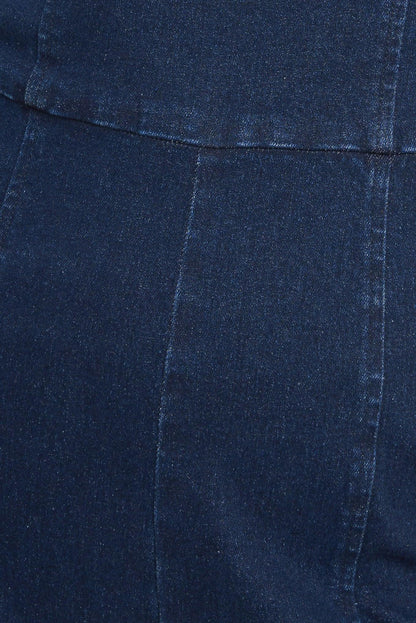 TRENDSETTING MEDIUM INDIGO DENIM JUMPSUIT Flying Tomato
