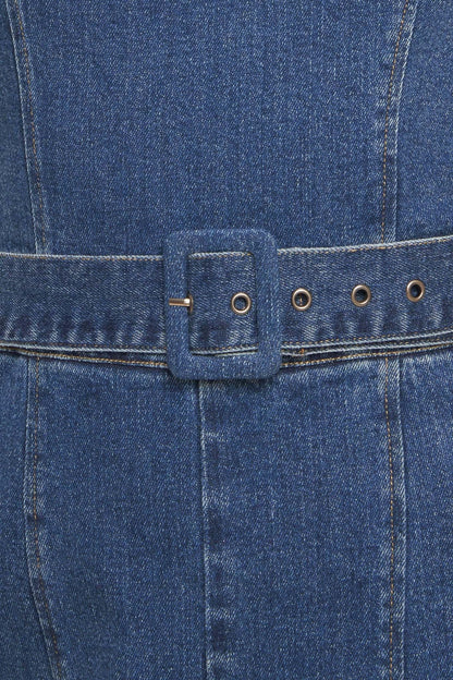 EXPERT SWEETNESS MEDIUM INDIGO DENIM JUMPSUIT Flying Tomato