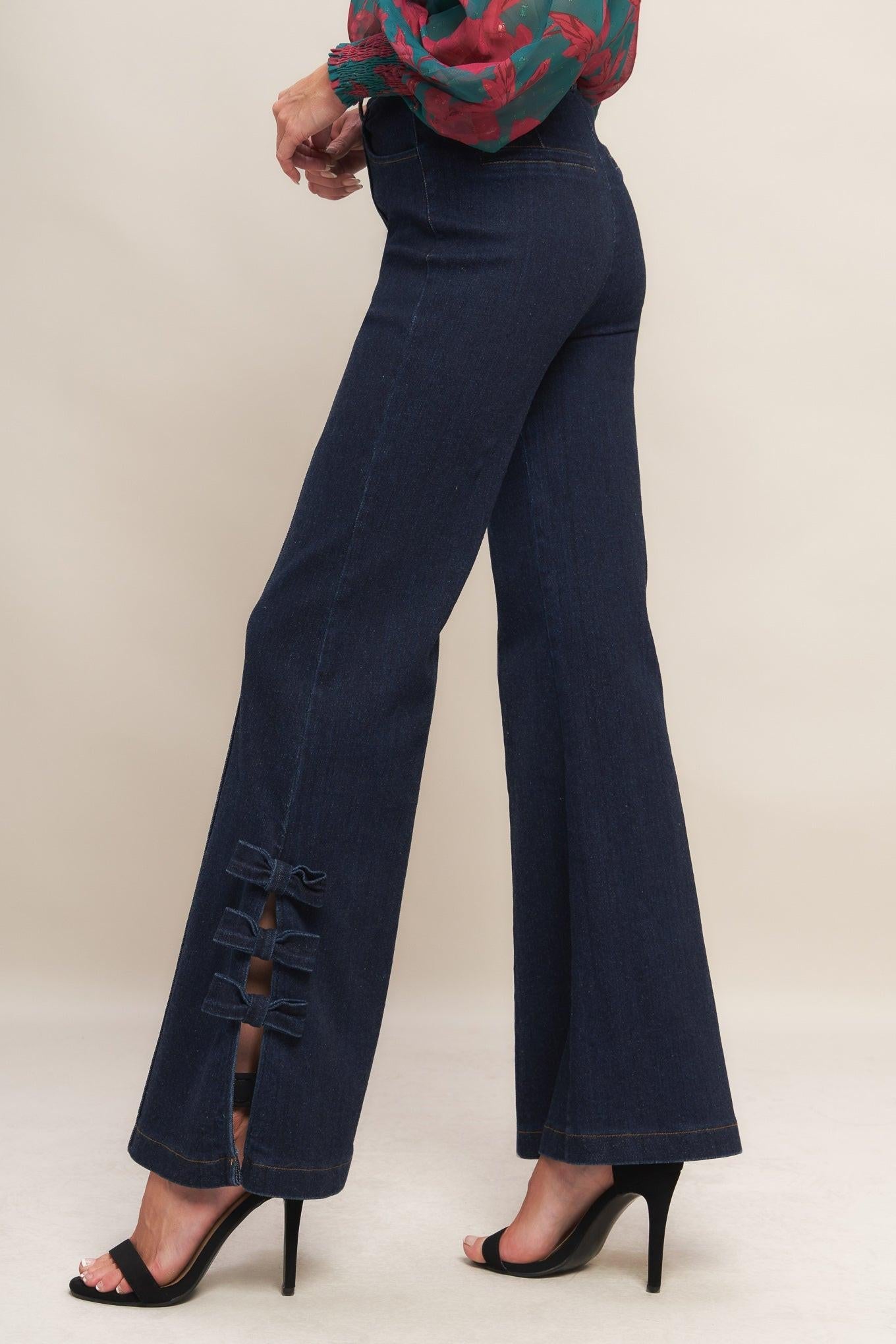 VINTAGE ICON DARK INDIGO DENIM PANTS Flying Tomato