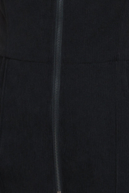 STREET ICON BLACK CORDUROY JUMPSUIT Flying Tomato