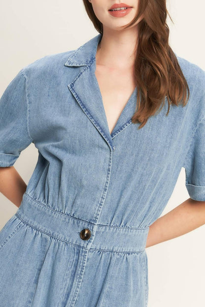 QUIET LUXURY LIGHTWEIGHT DENIM JUMPSUIT Flying Tomato