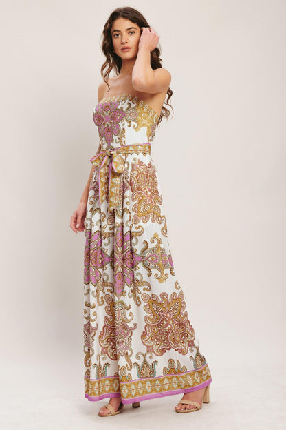 MEDITERRANEAN DREAM WOVEN JUMPSUIT Flying Tomato