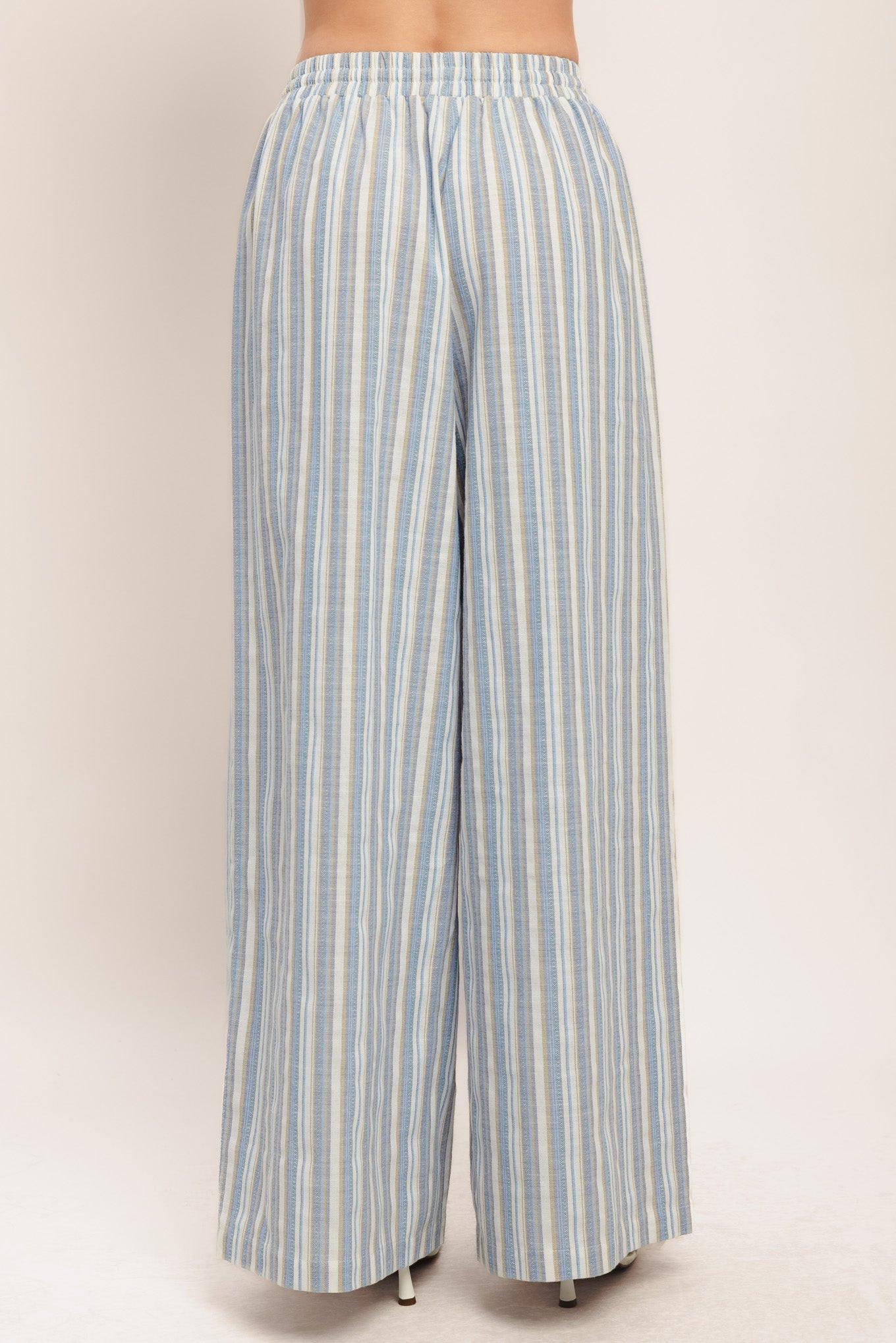 COASTAL DAY STRIP WOVEN PANTS Flying Tomato