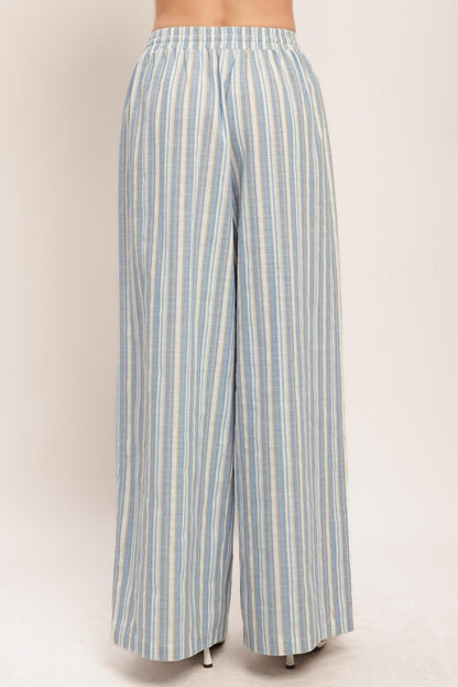 COASTAL DAY STRIP WOVEN PANTS Flying Tomato