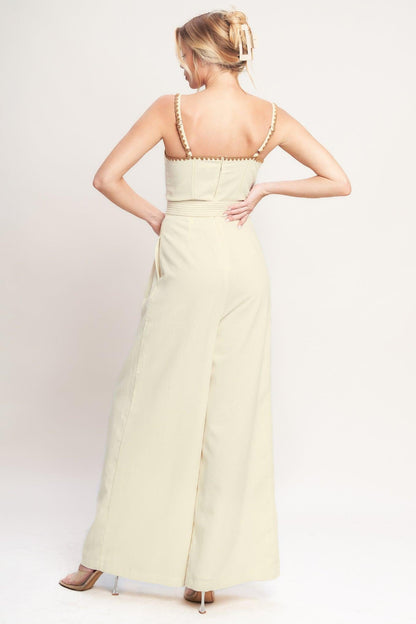 THE QUIET STATEMENT WOVEN JUMPSUIT Flying Tomato
