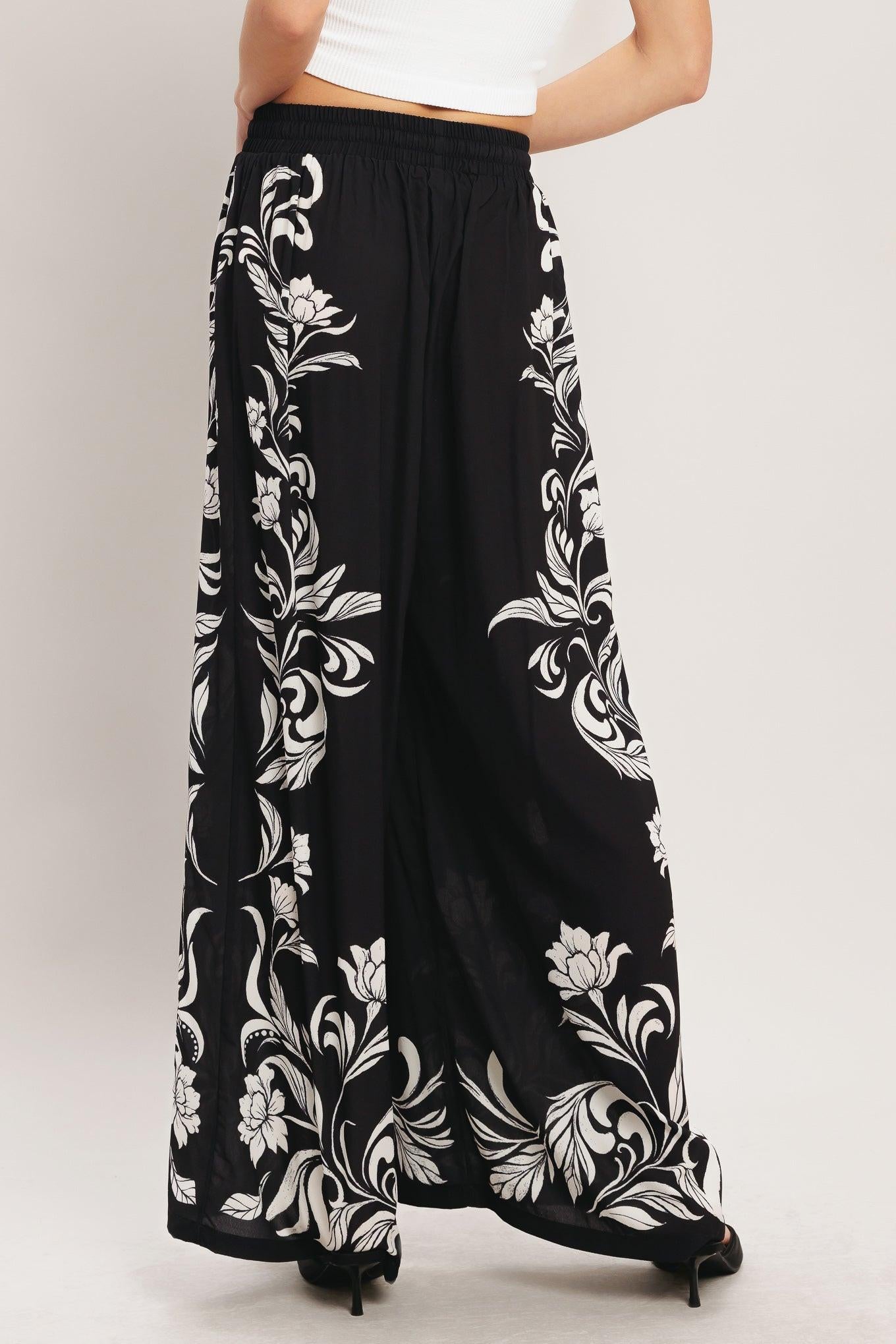 BLACK RIVIERA WOVEN PANTS Flying Tomato