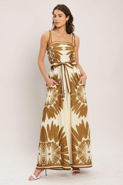 DESERT SUNBURST WOVEN JUMPSUIT Flying Tomato