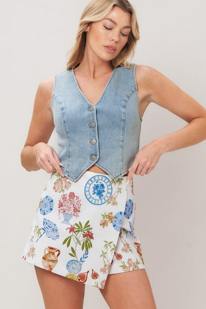 SUMMER ATELIER WOVEN SKORT Flying Tomato