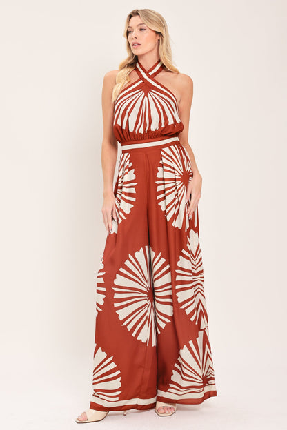 SUMMER RADIANCE WOVEN JUMPSUIT Flying Tomato