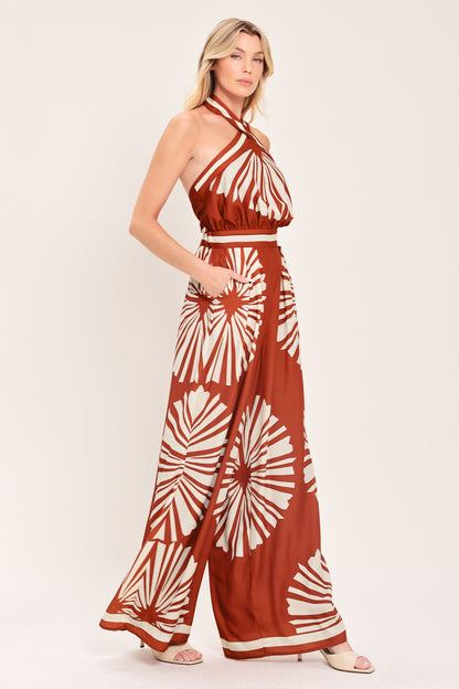 SUMMER RADIANCE WOVEN JUMPSUIT Flying Tomato