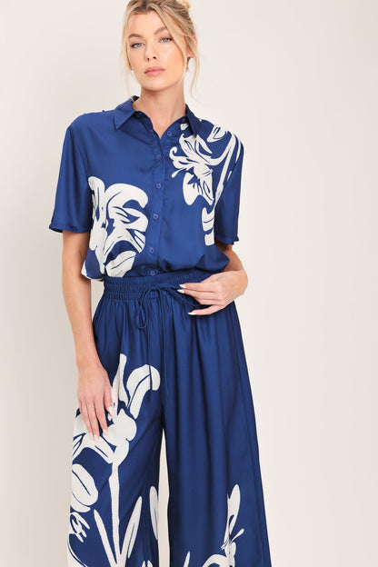 COASTAL BLOOM WOVEN WIDE PANTS Flying Tomato