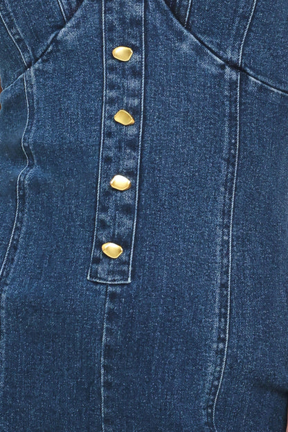 URBAN INDIGO DENIM JUMPSUIT Flying Tomato