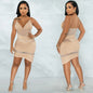 Hot Diamond Irregular Sling Dress for Nightclub Wear