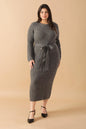 BE GOOD TO ME SWEATER MIDI DRESS Flying Tomato