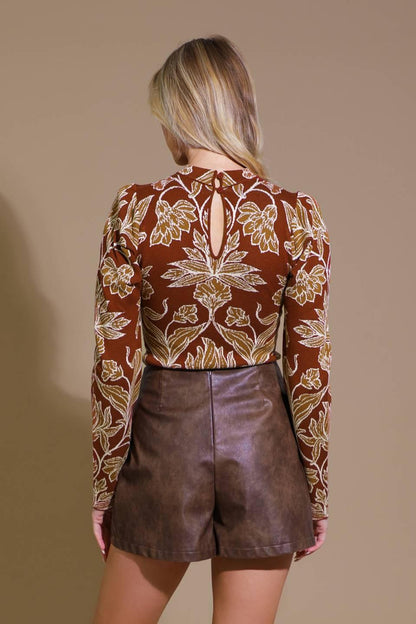 WARM AFTERNOONS JACQUARD SWEATER TOP Flying Tomato