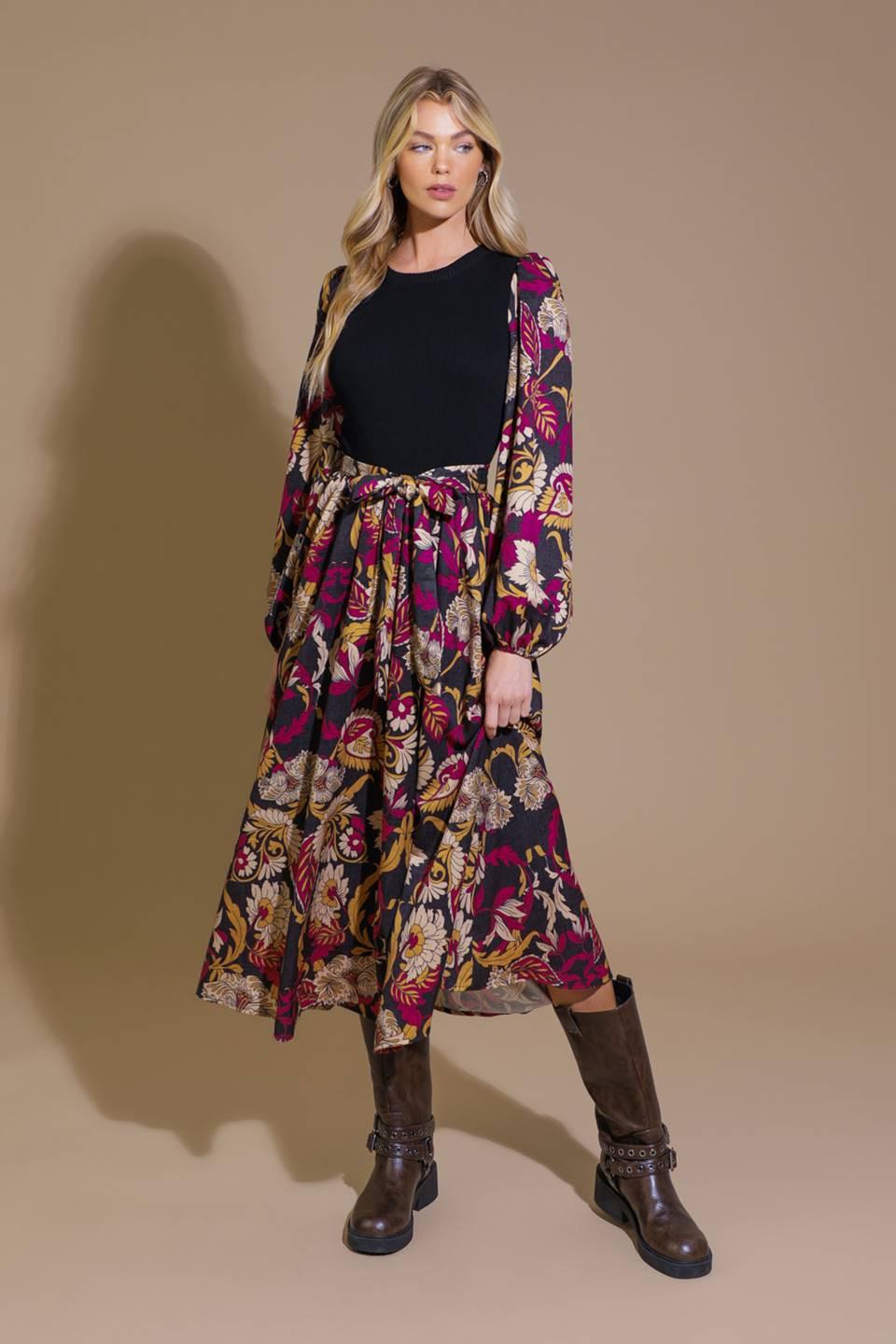 CRUSHING ON COZY WOVEN MIDI DRESS Flying Tomato