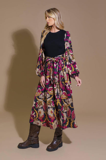 CRUSHING ON COZY WOVEN MIDI DRESS Flying Tomato