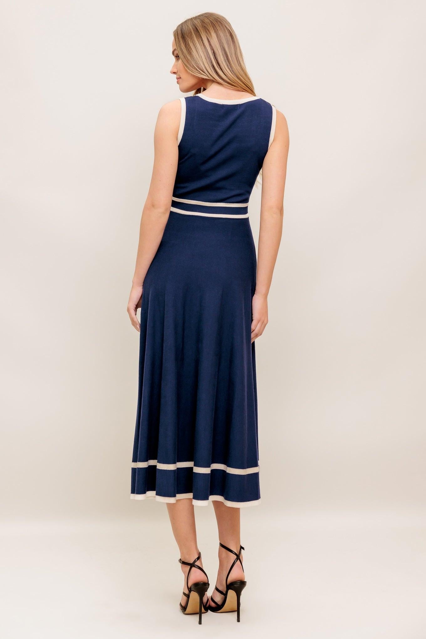 DREAMY DAISY KNIT MIDI DRESS Flying Tomato