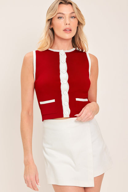 CHERRY SODA SWEATER KNIT TOP Flying Tomato