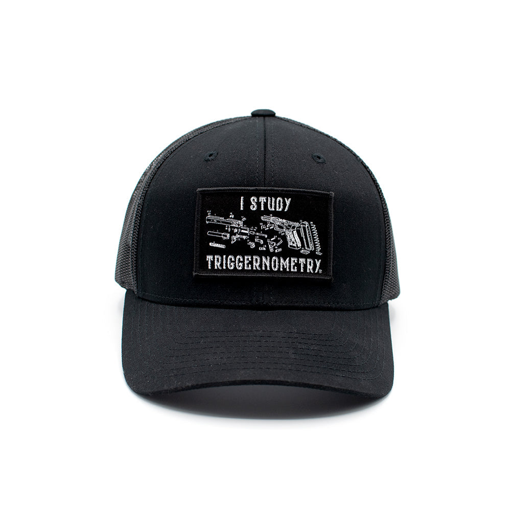 I Study Triggernometry Woven Patch Hat Shield Republic
