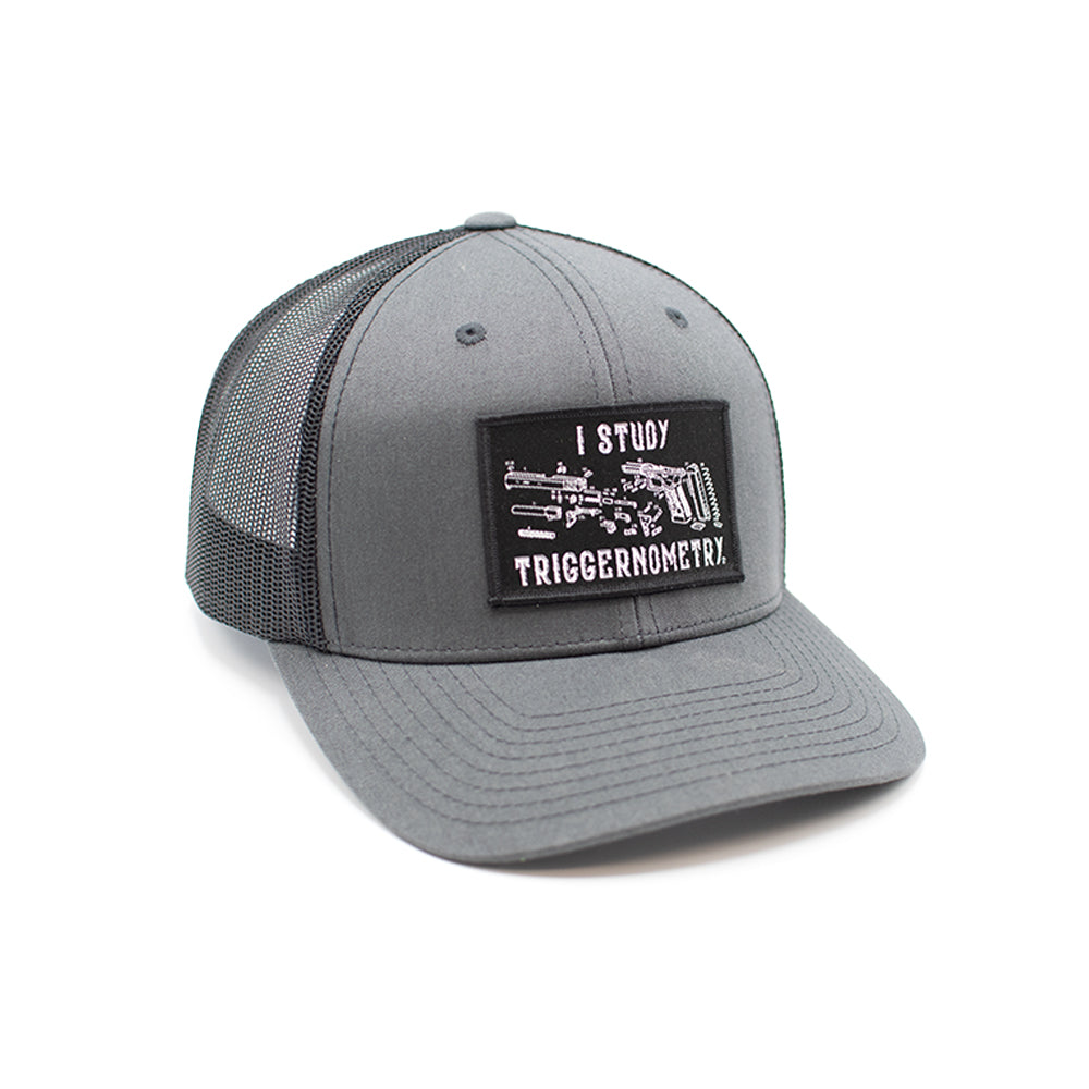 I Study Triggernometry Woven Patch Hat Shield Republic