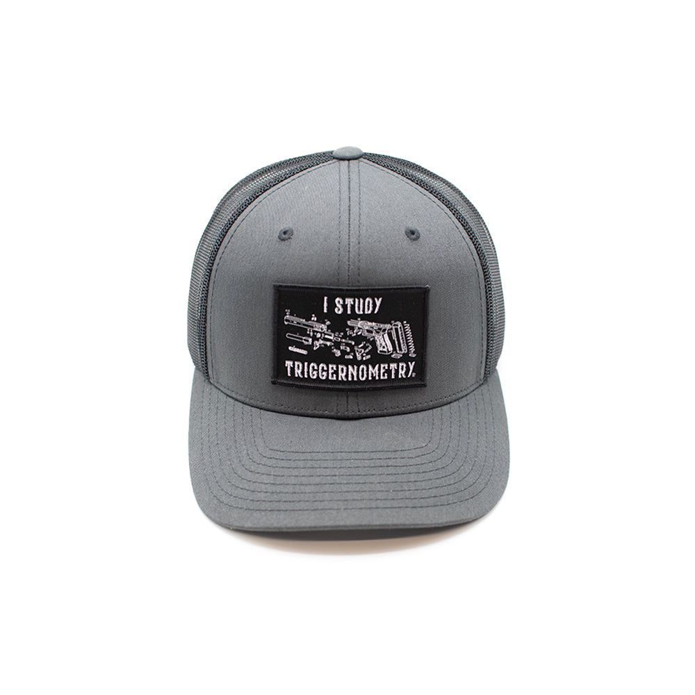 I Study Triggernometry Woven Patch Hat Shield Republic