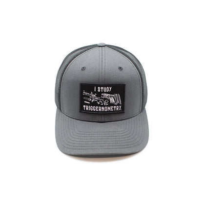 I Study Triggernometry Woven Patch Hat Shield Republic