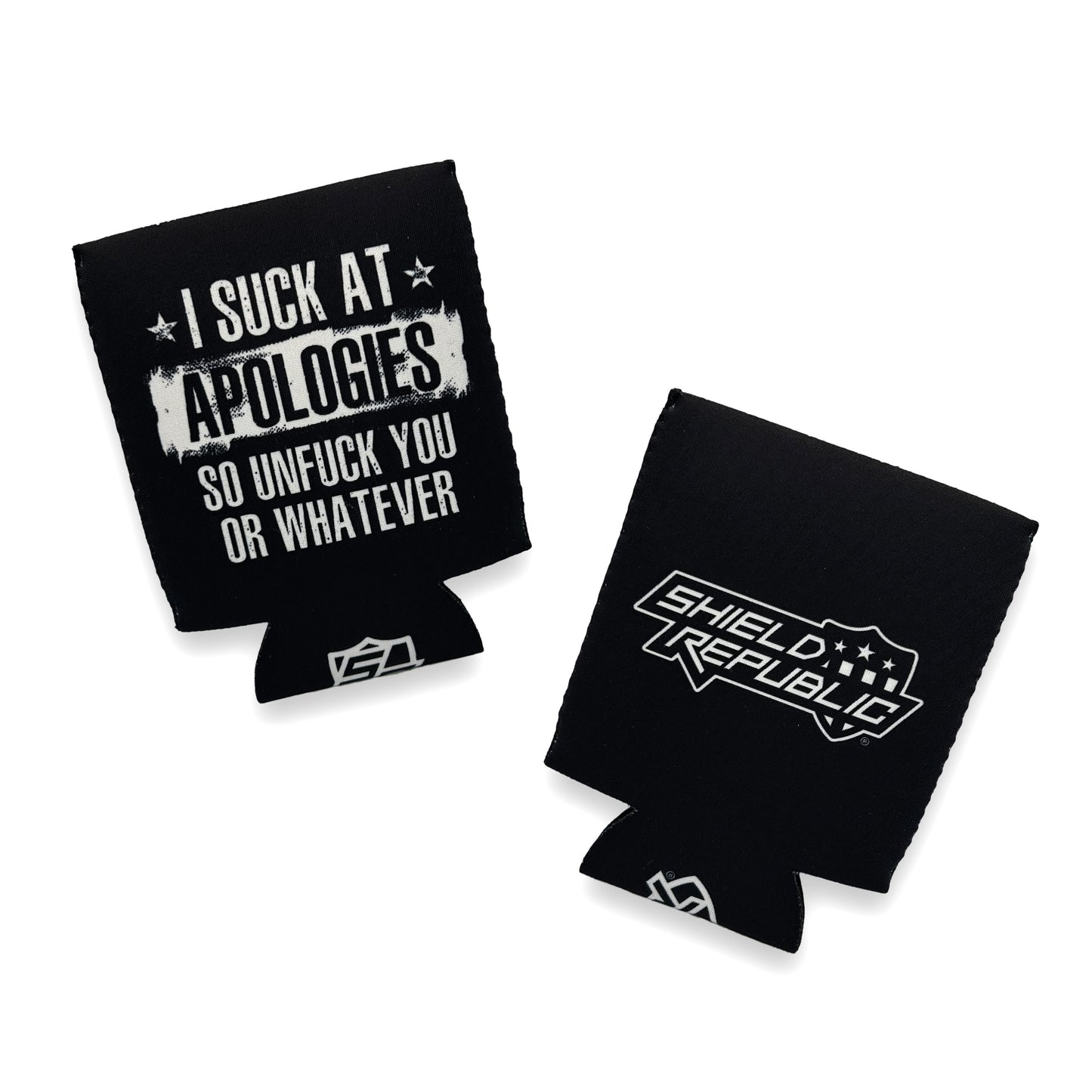 I suck at apologies Can Cooler Shield Republic