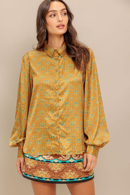 MOROCCAN MUSE WOVEN TOP Flying Tomato