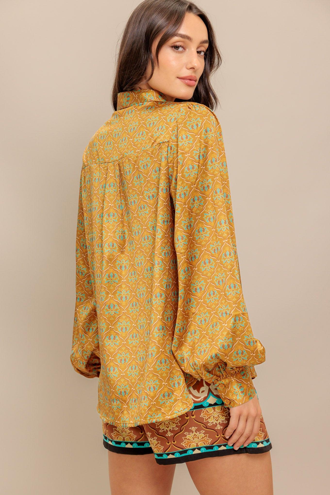 MOROCCAN MUSE WOVEN TOP Flying Tomato