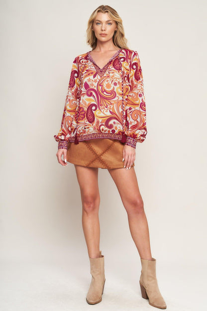 NEVER WANNA LEAVE WOVEN TOP Flying Tomato