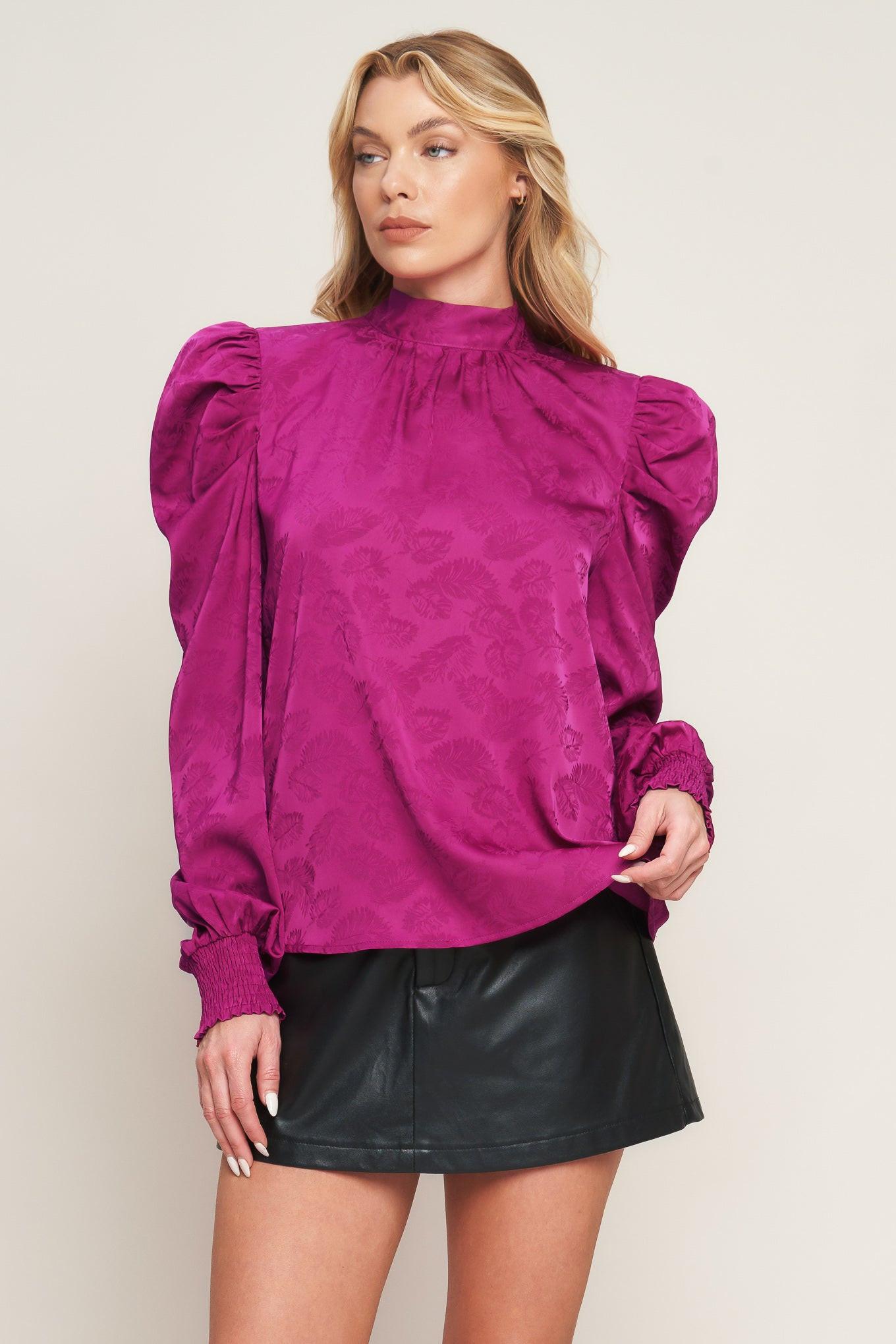 STOLEN GLANCES SATIN TOP Flying Tomato