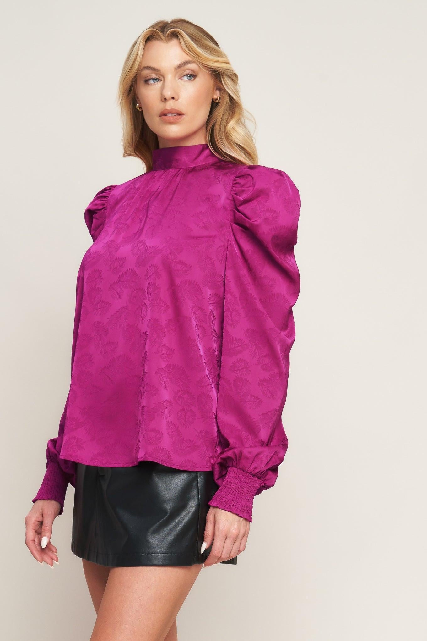 STOLEN GLANCES SATIN TOP Flying Tomato