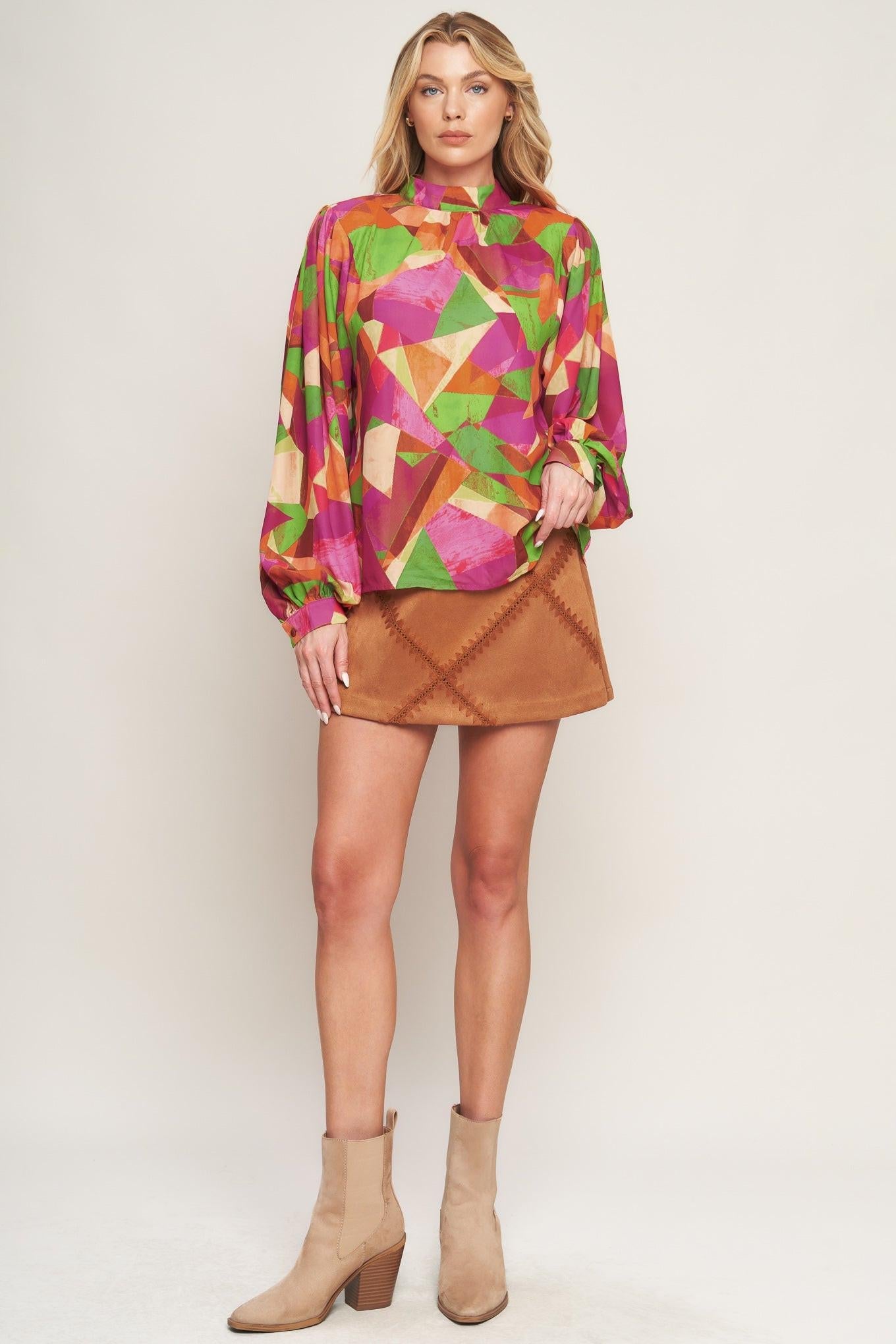 LOOKING AHEAD WOVEN TOP Flying Tomato