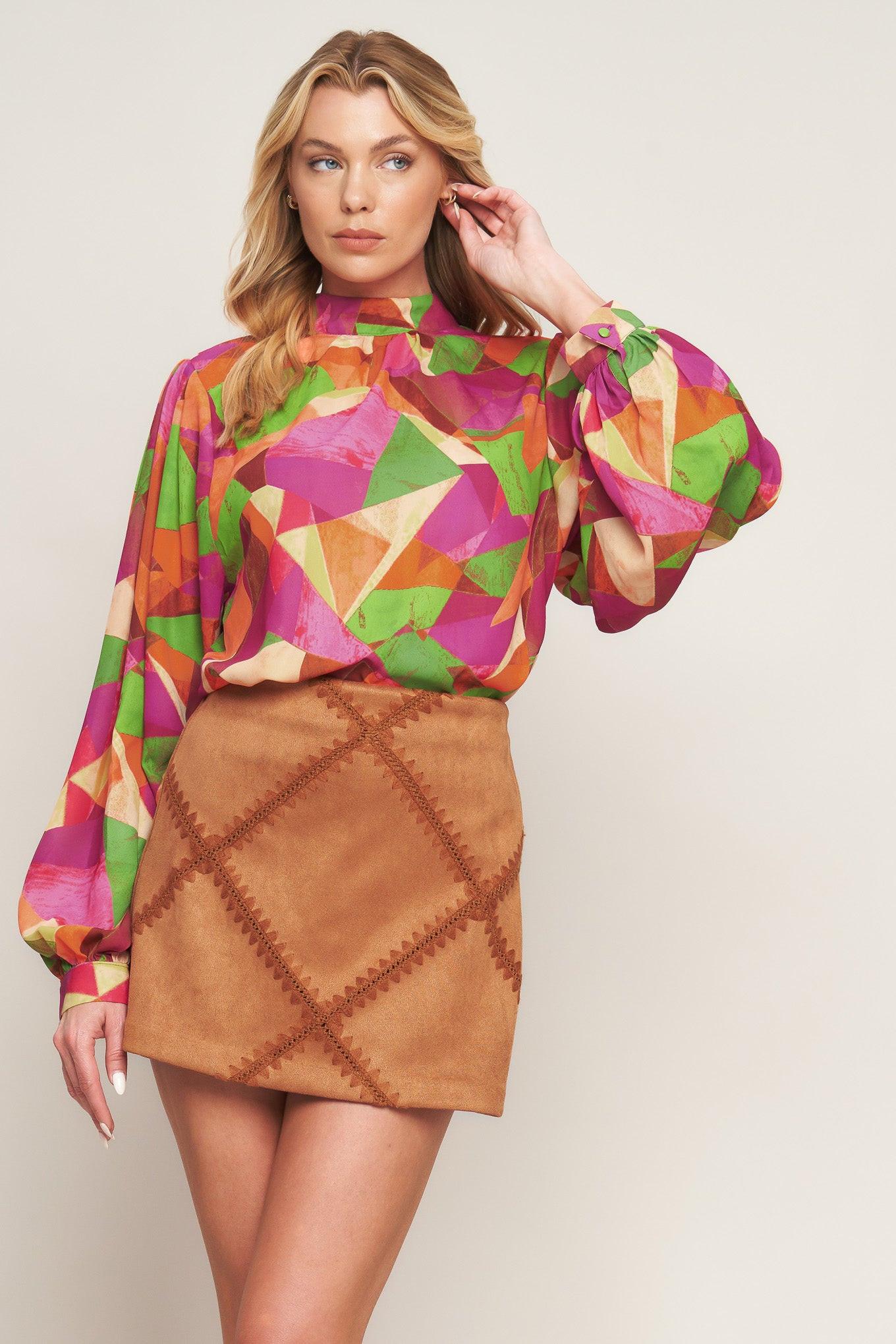 LOOKING AHEAD WOVEN TOP Flying Tomato