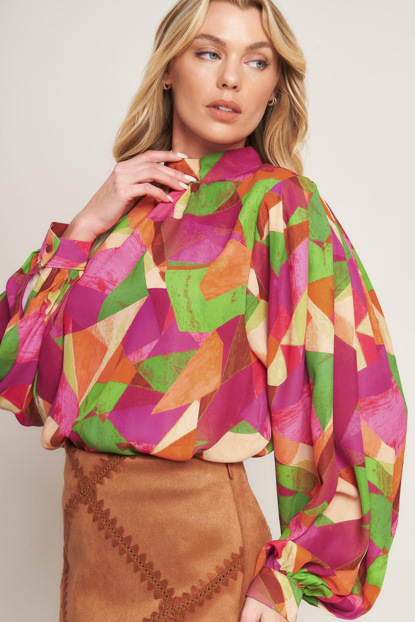LOOKING AHEAD WOVEN TOP Flying Tomato