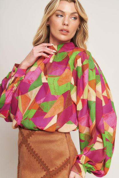 LOOKING AHEAD WOVEN TOP Flying Tomato