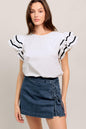 NICE AS CAN BE WOVEN TOP Flying Tomato